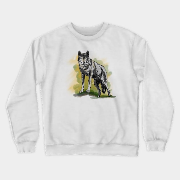 Wolf Crewneck Sweatshirt by sibosssr